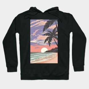 Sunset at the beach Hoodie